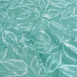 Imprimer Lilac - Leaf Printed Dohar Blanket (Aqua Blue)