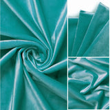 Fort Royal - Rod Pocket Velvet Curtain (Turquoise)