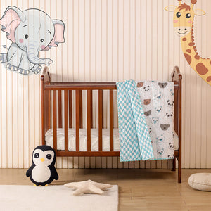 Baby Panda and Friends - Printed Baby Blanket