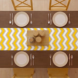Imprimer Chevron - Printed Table Runner (Yellow)