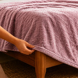 Fort Mellow - Wave Plush Blanket (Pink)