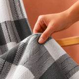 Breton Grey Harlequin - Plaid Woven Throw