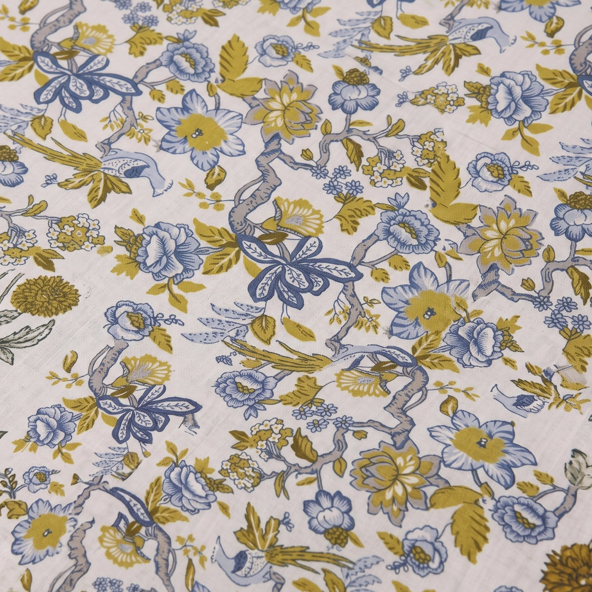 Imprimer Sage - Printed Dohar (Aqua Green & White)
