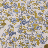 Imprimer Sage - Printed Dohar (Aqua Green & White)
