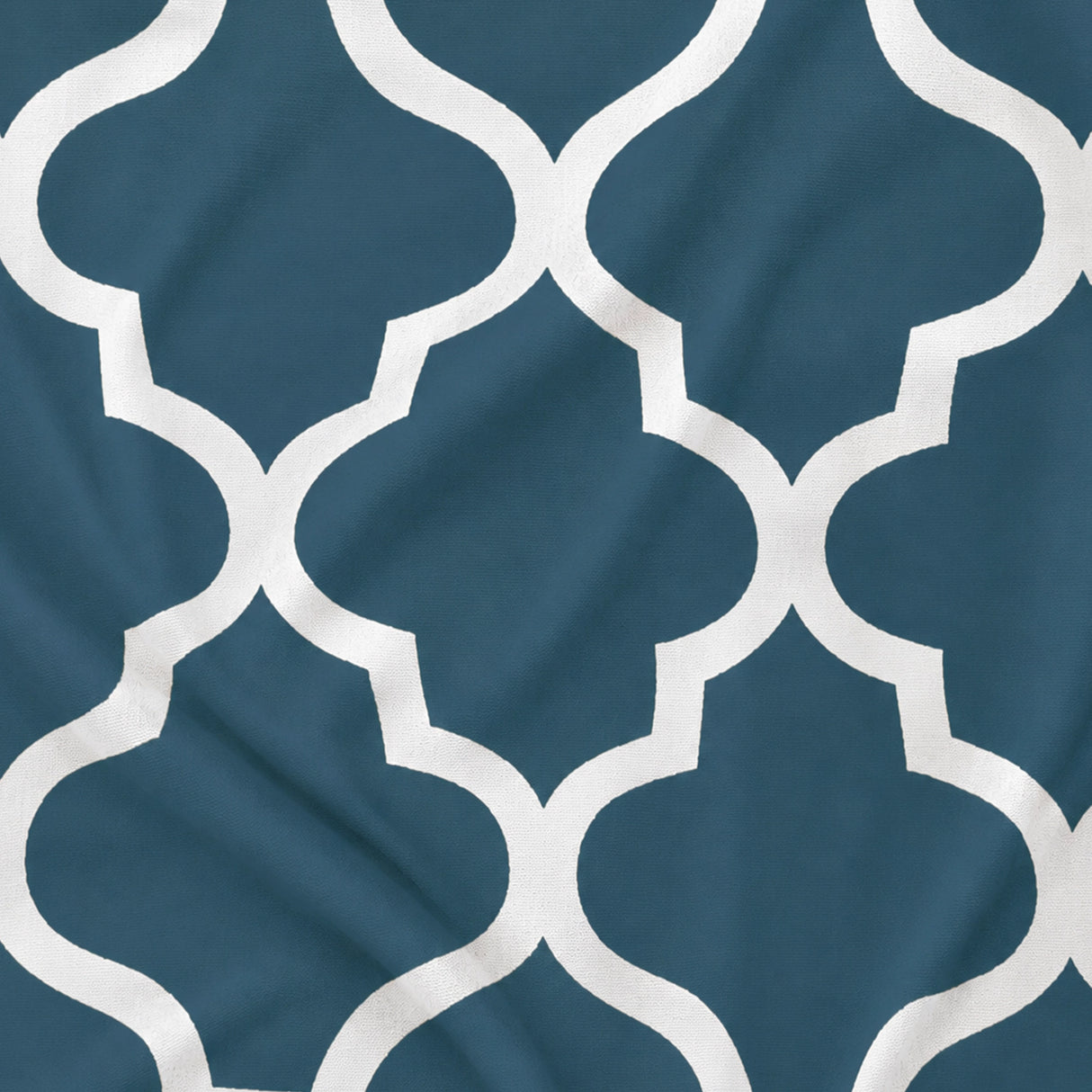 Imprimer Quatrefoil Printed Semi Blackout Curtain