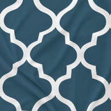 Imprimer Quatrefoil Printed Semi Blackout Curtain