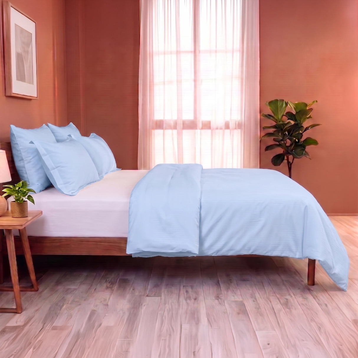 Fort Mellow - Solid Duvet Cover (Light Blue)