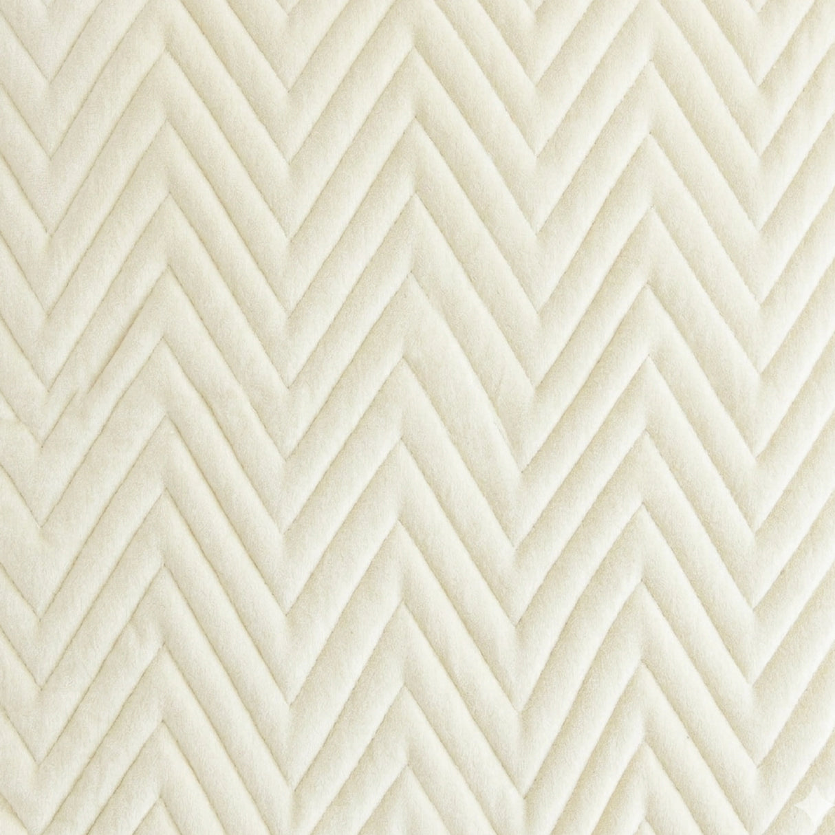 Fort Sawtooth - Quilted Velvet Cushion Cover (Ivory)