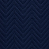 Fort Sawtooth - Quilted Velvet Cushion Cover (Navy Blue)