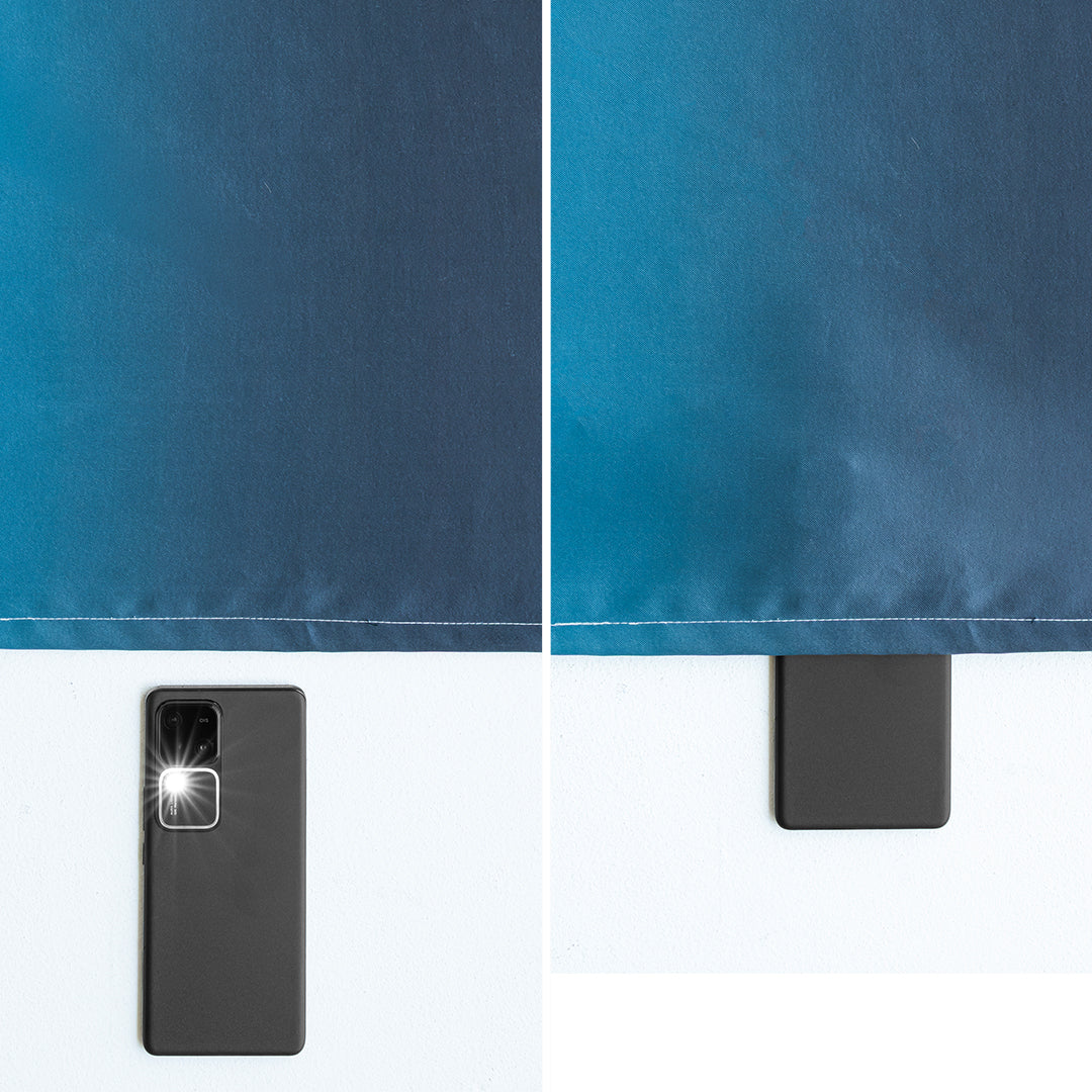 Blackout Ombre Curtain (Blue & Black)