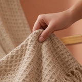 Beige - Waffle Throw