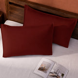 Fort Nightingale - Solid Pillow Cover (Maroon) (Bedsheet Excluded)
