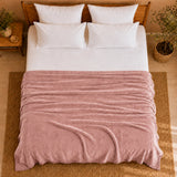 Fort Mellow - Solid Plush Blanket (Pink)