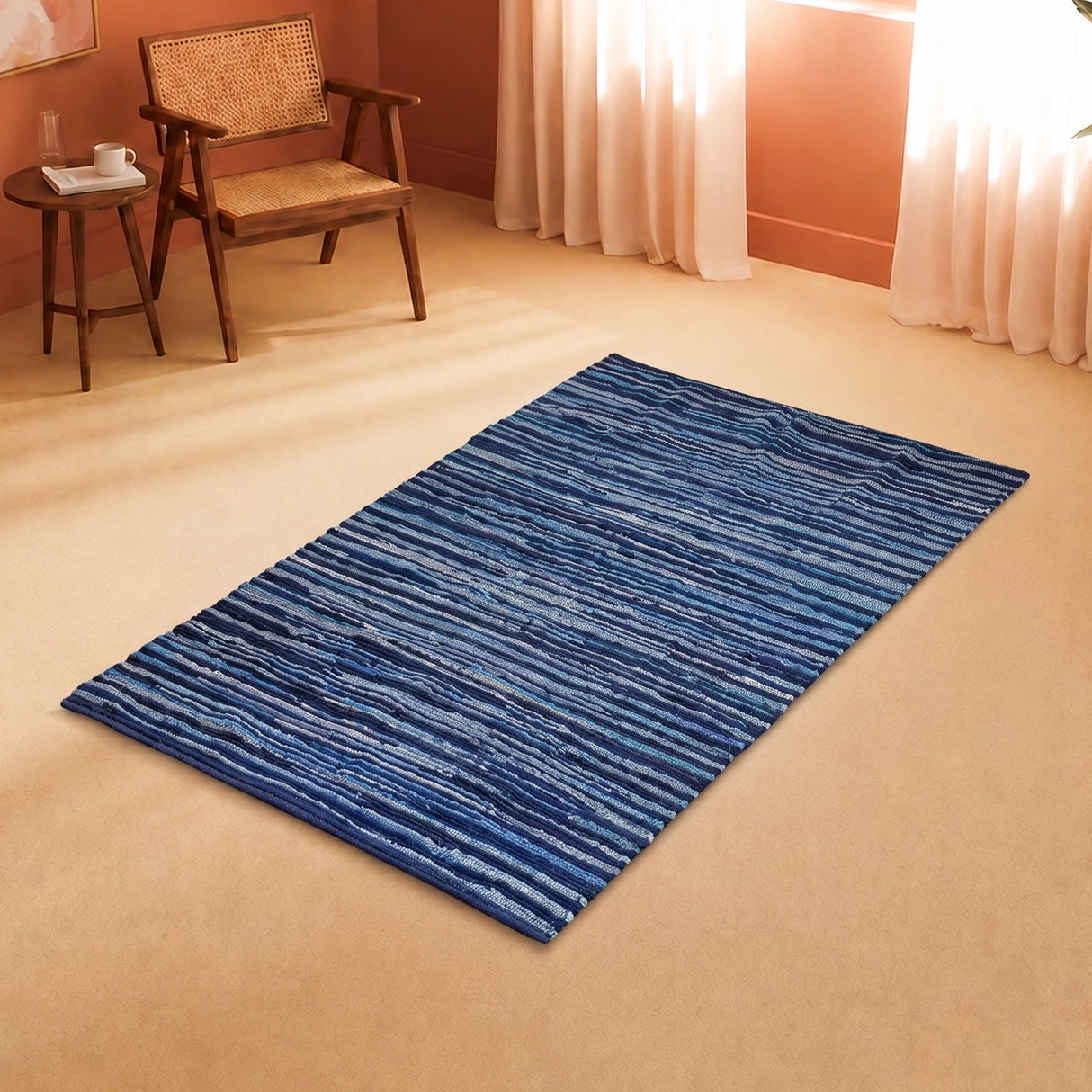 Earthology Harmony - Recycled Rug (Navy Blue)