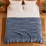 Fort Mellow - Wave Plush Blanket (Frost Blue)