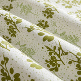 White Floral Botanic Hush Eyelet Printed duck Curtain