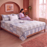 Imprimer Modern Maze - Printed Bedsheet (Multicolor)