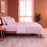 Breton Mellow - Satin Striped Duvet Cover (Pink)