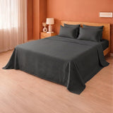 Breton Doze - Satin Stripe Reversible Dohar Blanket (Grey)