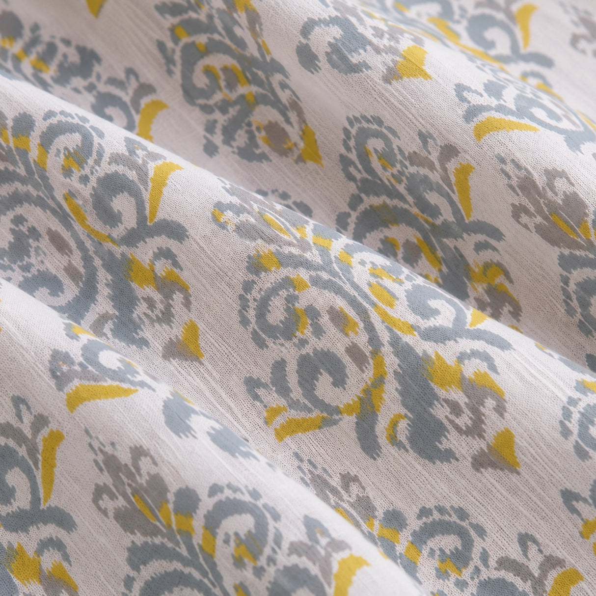 Imprimer Ikat - Printed Semi Blackout Curtain (Yellow)