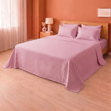 Breton Doze - Satin Stripe Reversible Dohar Blanket (Baby Pink)