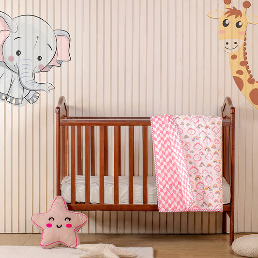 Baby Pink Cloudnine - Printed Baby BlanketBaby Pink Cloudnine - Printed Baby Blanket