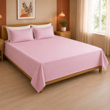 Breton Nap - Satin Stripes Bedsheet (Baby Pink)