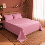 Fort Nightingale - Solid Bedsheet (Pink)