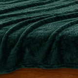 Fort Mellow - Wave Plush Blanket (Emerald Green)