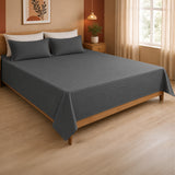 Breton Nap - Satin Stripes Bedsheet (Grey)