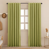 Fort Essential - Back Tab Blackout Curtain (Avacado Green)