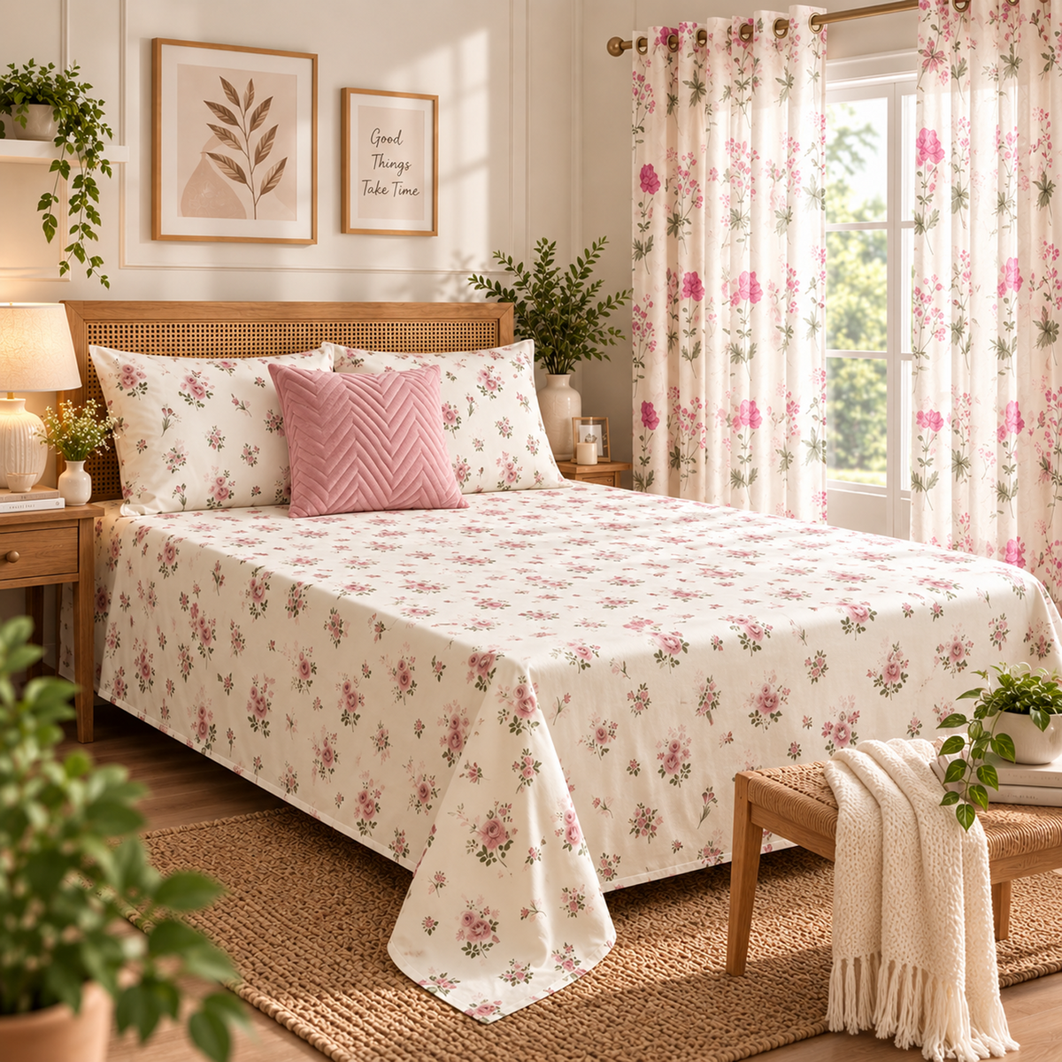 Blush Garden- A Soft And Pretty Bedroom Refresh