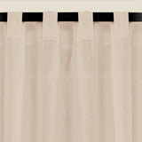 Fort Absolute - Back Tab Solid Sheer Curtain (Beige)