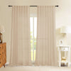 Fort Absolute - Back Tab Solid Sheer Curtain (Beige)
