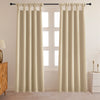 Fort Essential - Twist Tap Top Solid Blackout Curtain (Beige)