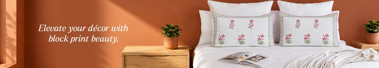 Block Print Pillow Covers
