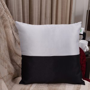 Double Color Pattern Cushion Cover (Black & White)