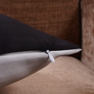 Double Color Pattern Cushion Cover (Black & White)