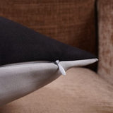 Double Color Pattern Cushion Cover (Black & White)