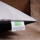Double Color Pattern Cushion Cover (Black & White)