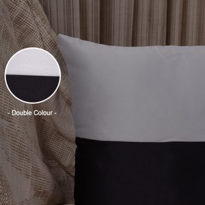 Double Color Pattern Cushion Cover (Black & White)