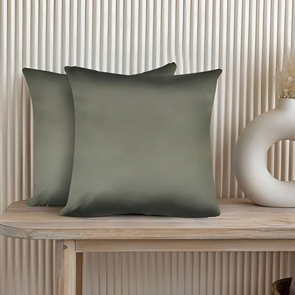 Solid Durable Cushion Cover (Grey)