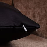 Solid Durable Cushion Cover (Black)