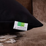 Solid Durable Cushion Cover (Black)
