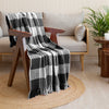 Breton Grey Harlequin - Plaid Woven Throw