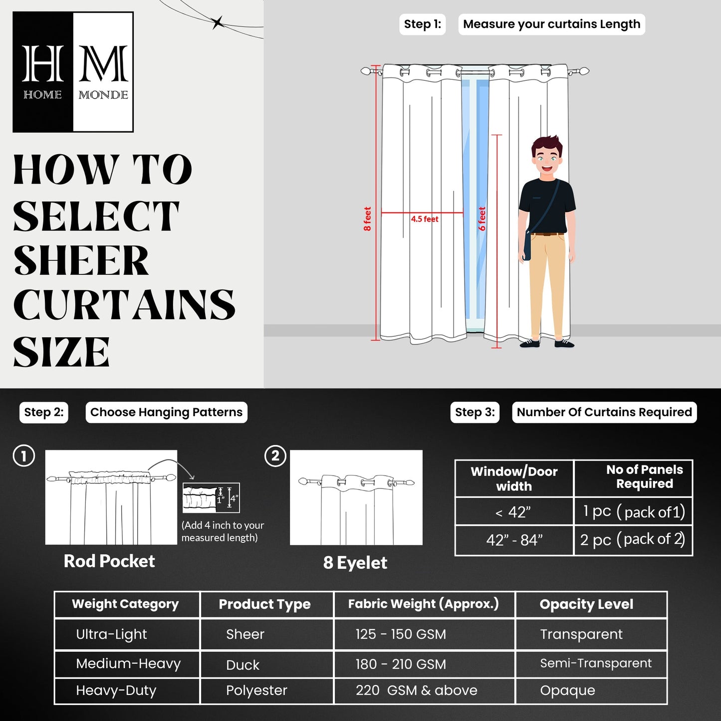 Fort Handpicked Breeze - Yellow Sheer Curtain