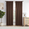 Fort Essential - Rod Pocket Blackout Curtain (Dark Brown)