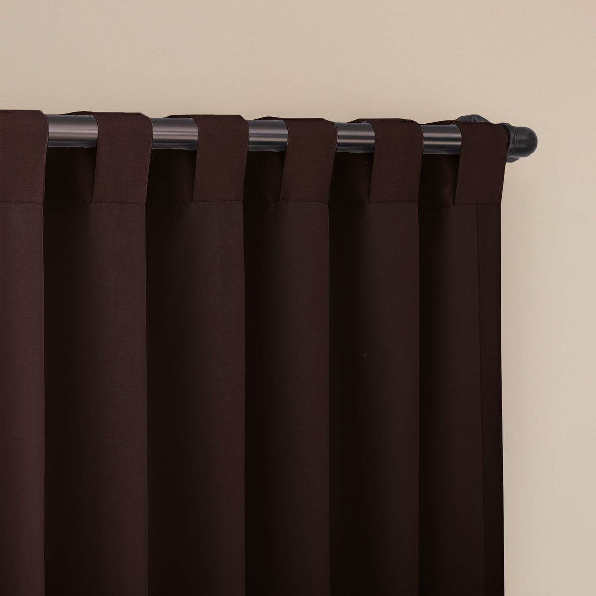Fort Essential - Back Tab Blackout Curtain (Brown)