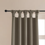 Fort Essential - Twist Tap Top Solid Blackout Curtain (English Grey)