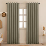 Fort Essential - Back Tab Blackout Curtain (English Grey)